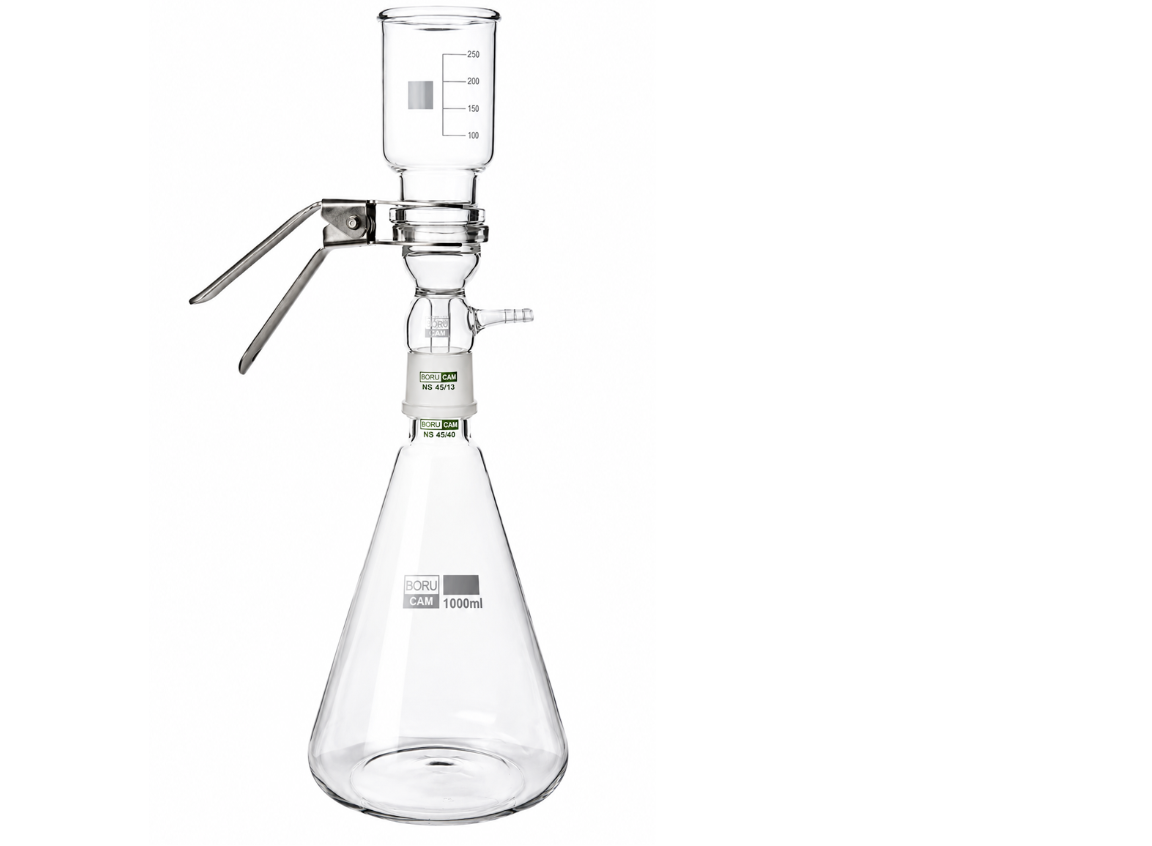 Borucam Vakumlu Süzme Seti  – Cam Vakum Filtrasyon Seti (AKM Süzme Seti)1000 ML