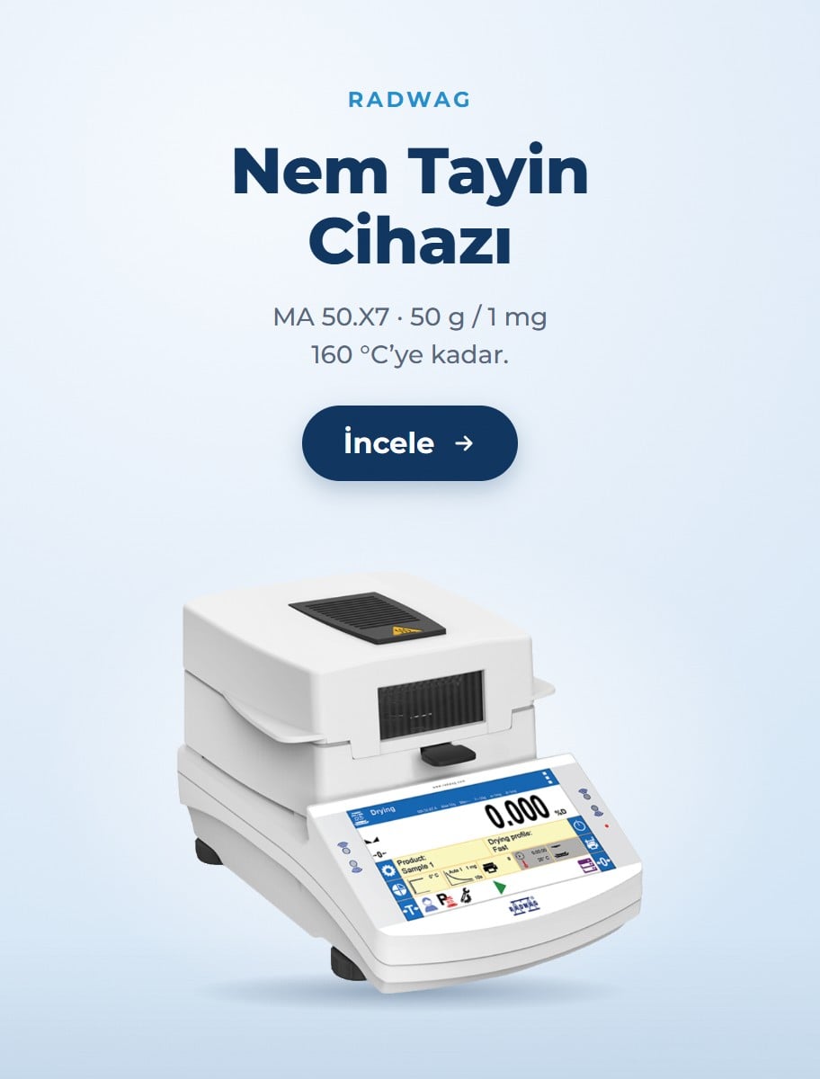 RADWAG Nem Tayin Cihazı